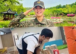 Park Bo Gum lộ ảnh tự tay làm thiện nguyện cho trẻ em ngay khi vừa xuất ngũ