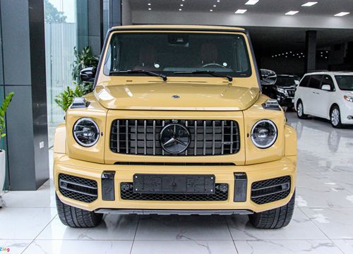 Cận cảnh Mercedes-AMG G63 màu vàng cát hiếm gặp