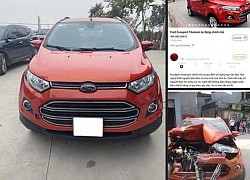 Ford EcoSport được showroom rao bán với cam kết không đâm đụng, dân tình soi ra tiểu sử tai nạn vỡ nát đầu