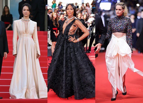 Siêu thảm đỏ Cannes 2022: Naomi Campbell lộng lẫy tựa nữ hoàng, Kristen Stewart và Thang Duy đẹp hoàn mỹ vẫn chịu cảnh lép vế