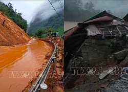 Cao Bằng: Hàng chục ngôi nhà bị hư hại, nhiều tuyến đường sạt lở do mưa lũ