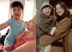 Con trai Hòa Minzy nũng nịu không cho mẹ đi làm: &#8220;Mẹ ở nhà với con đi&#8221;