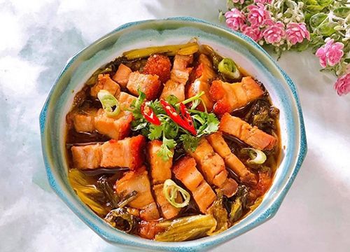 Heo quay kho cải chua ngon: 3 cách chế biến đơn giản nhất tại nhà