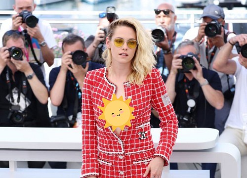 Kristen Stewart diện mốt không nội y ở Cannes