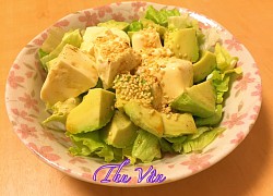 Cách làm salad bơ đậu phụ sốt muối chanh thơm ngon, mới lạ