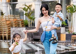 Con gái Diệp Lâm Anh diện croptop đáng yêu, tương lai khoản thời trang không thua kém mẹ