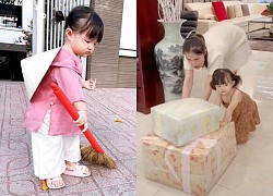 Đông Nhi được nhờ ái nữ từ sớm: Con gái cùng mẹ đẩy cả "núi" quà 1/6