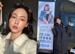 Mỹ nhân Seolhyun nhận quà bất ngờ từ trai đẹp Woo Do Hwan ngay trên phim trường