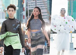 100 người mẫu dạo bước trên sàn runway là cầu tàu dài 120 m ở bờ sông Sài Gòn