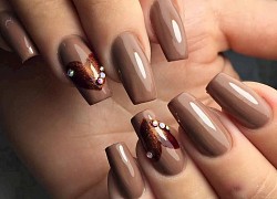 15+ mẫu nail màu nâu đẹp, sang chảnh và tôn da được chị em yêu thích