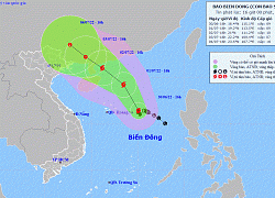 Bão số 1 di chuyển theo hướng Bắc Tây Bắc và khả năng mạnh thêm