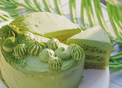 Cách làm bánh gato bông lan kem matcha trà xanh không cần lò nướng