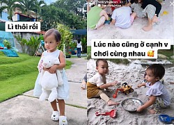 Cặp song sinh nhà Hà Hồ với những biểu cảm đặc biệt khi đi học