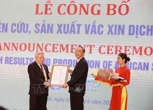 Công bố kết quả nghiên cứu, sản xuất vaccine phòng bệnh dịch tả lợn châu Phi