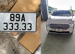 Chủ xe Hyundai SantaFe tại Hưng Yên bốc trúng biển "ngũ quý 3"