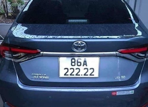 Chủ xe Toyota Corolla Altis tại BÌnh Thuận trúng biển "ngũ quý 2"