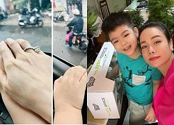 Nhật Kim Anh xúc động khi gặp lại con trai, nắm chặt tay cậu bé và nhắn nhủ đầy yêu thương