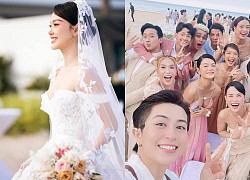 Dàn khách mời dự hôn lễ của Minh Hằng và chồng doanh nhân, cô dâu xuất hiện váy cưới trắng