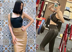 Lệ Quyên tự tin đăng ảnh diện đồ tập bó sát khoe vòng eo con kiến trứ danh trước gương gây sốt