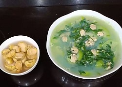 Cách nấu canh ngao mồng tơi với mướp, cà chua ngon, đậm vị quê nhà