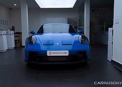 Cận cảnh Porsche 911 GT3 thứ 3: Ngoại thất Shark Blue và cụm phanh màu đỏ