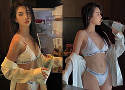 Ngọc Trinh tung bộ ảnh diện bikini nhỏ xíu khoe trọn vòng 1 đầy đặn cùng vòng eo con kiến trứ danh