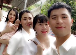 Những hình ảnh trong lễ ăn hỏi của cầu thủ Đình Trọng và Trang Heo bất ngờ được hé lộ