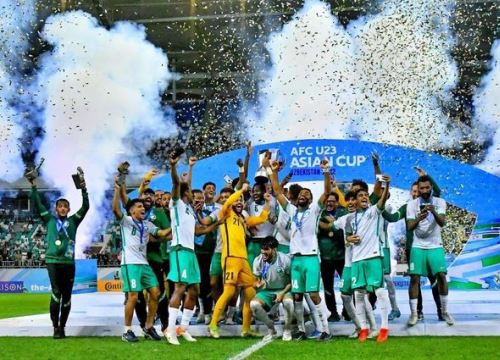 Vô địch U23 châu Á 2022, mỗi cầu thủ U23 Saudi Arabia được thưởng 6,2 tỷ đồng