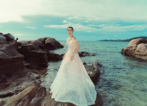 Diệp Bảo Ngọc và Đào Thị Hà lộng lẫy trong thiết kế váy cưới haute couture của ntk hoàng hải