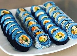 2 cách làm cơm cuộn (kimbap) hoa đậu biếc mới lạ vô cùng hấp dẫn