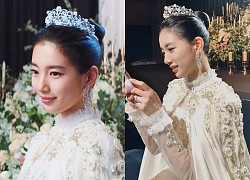 Mãn nhãn hậu trường "cô dâu" Suzy diện váy cưới tiền tỷ trong hôn lễ với CEO: Nữ thần đạt đến ngưỡng đỉnh cao nhan sắc rồi!