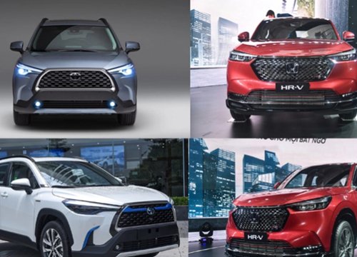 SUV dưới 900 triệu đồng, chọn mua Honda HR-V RS hay Toyota Corolla Cross 1.8V?