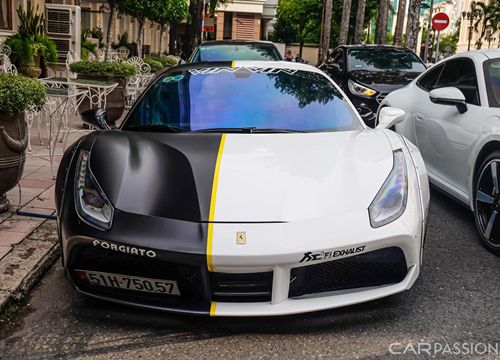 Chán màu cũ, chủ nhân Ferrari 488 GTB độ Liberty Walk thay áo mới độc đáo