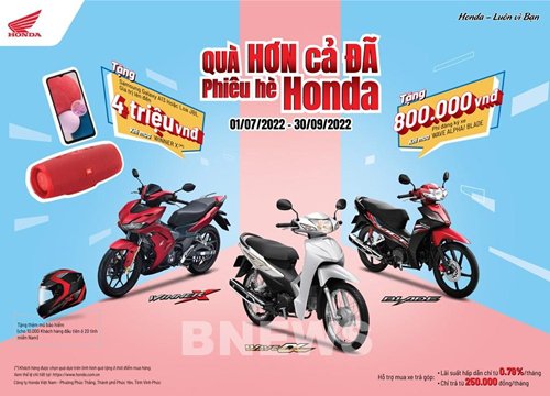 Honda Việt Nam ưu đãi lớn cho loạt xe máy