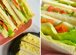 Chia sẻ 2 cách làm sandwich trứng và salad tiện lợi, hấp dẫn