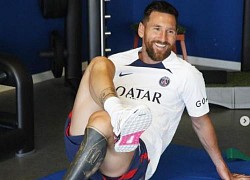 Messi tươi rói trở lại tập sớm cùng PSG