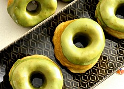 Cách làm bánh donut trà xanh - Donut matcha thơm ngon không cần lò nướng