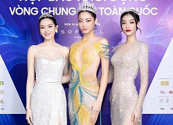 Dàn Hoa - Á hậu lộng lẫy trên thảm đỏ sự kiện Miss World Việt Nam