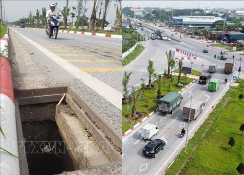 Hàng chục 'hố bẫy' trên tuyến đường nối Vĩnh Phúc - Hà Nội