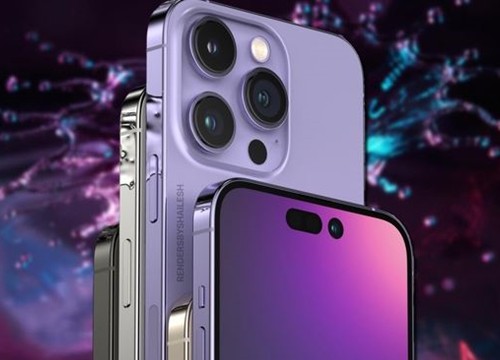 iPhone 14 rò rỉ hình ảnh concept màu tím mới cực hút mắt