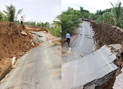 Long An: Làm rõ vụ đường đưa vào sử dụng sau 2 tuần đã sụt lún