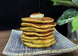 Cách làm bánh pancakes bí đỏ chocolate thơm ngon, không thể bỏ qua