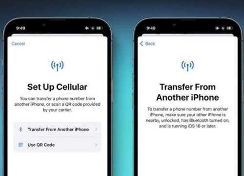iOS 16 cho phép chuyển eSIM giữa các iPhone qua Bluetooth