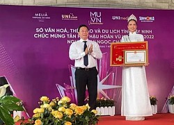 Tân hoa hậu hoàn vũ Việt Nam về thăm Tây Ninh sau đăng quang