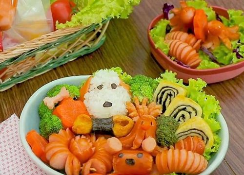 Cách làm hộp cơm bento cho bé đơn giản mà cực đáng yêu