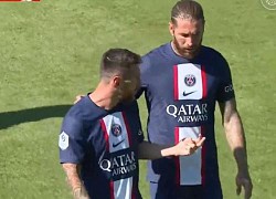 Messi nhường Ramos đá penalty trong trận thắng 2-0 của PSG