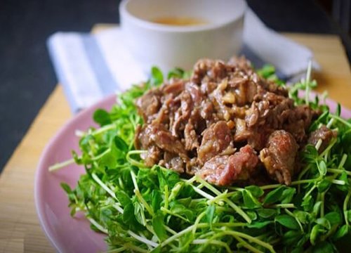 Món ngon dễ làm salad rau mầm