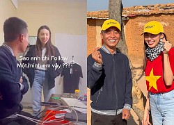 Thuỳ Tiên chất vấn Quang Linh Vlog vụ &#8220;chỉ follow mình em&#8221;, đàng trai e thẹn chỉ đáp đúng 1 câu