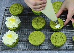 3 cách làm bánh bông lan trà xanh nướng bằng lò, nồi cơm điện đơn giản