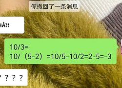 Bài toán tính "10:3" bằng bao nhiêu, cô gái tự đưa ra đáp án tức anh ách: Nhà tôi 3 đời không ai giải thế!
